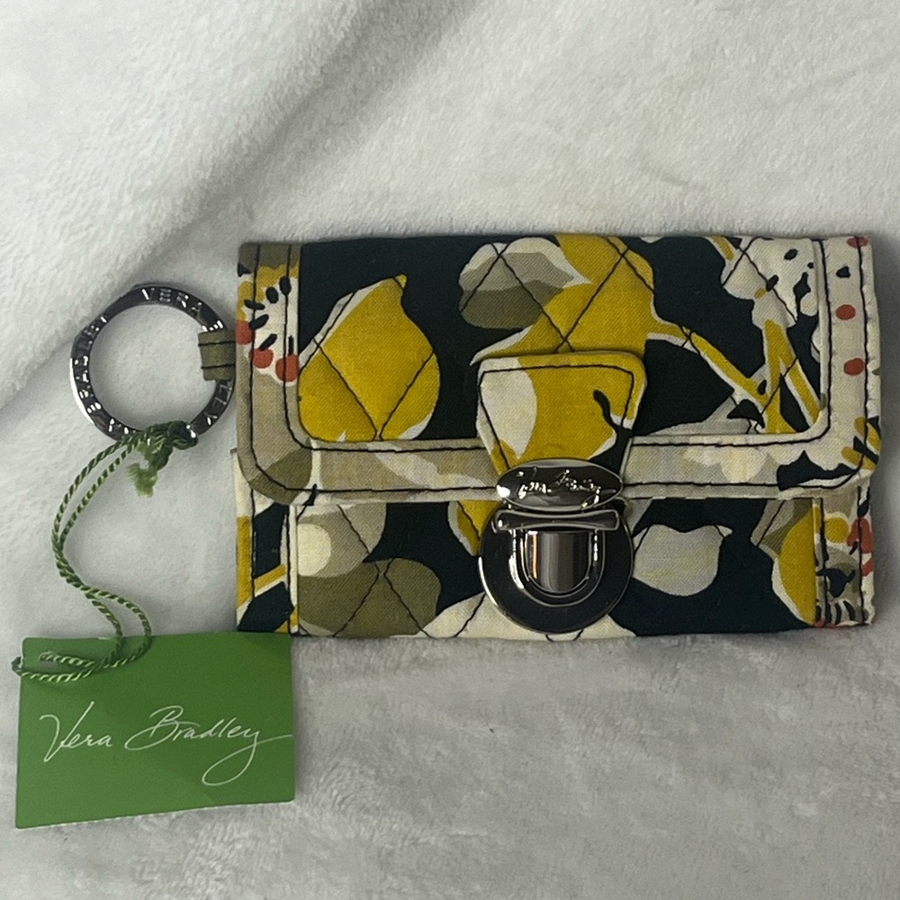 Retired Vera Bradley Dogwood quick swipe id wallet